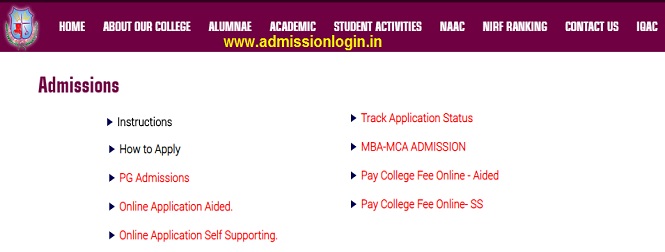 Ethiraj College Admission Online Application Form, Last Date, Fees Payment