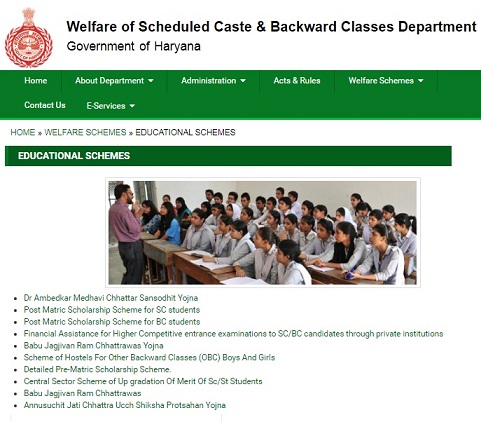 SCBC Haryana Scholarship 2020-21 Online Form - Check Last Date, Eligibility