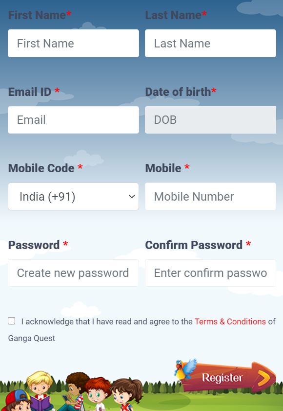 Ganga Quest Online Registration Form
