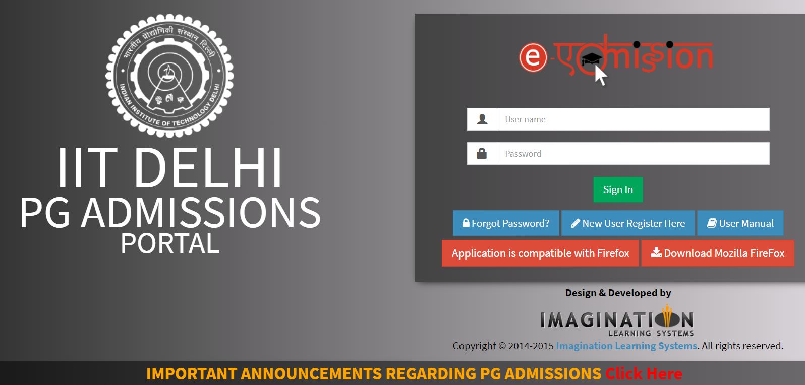 IIT Delhi PHD Admission Portal