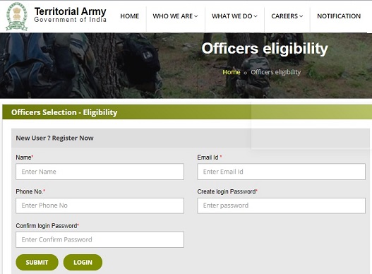 Territorial Army Recruitment 2021 Apply Online - jointerritorialarmy.gov.in Notification PDF