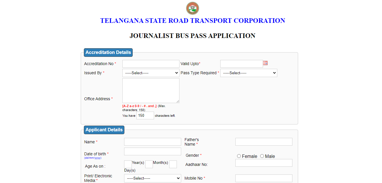 Tsrtc bus pass